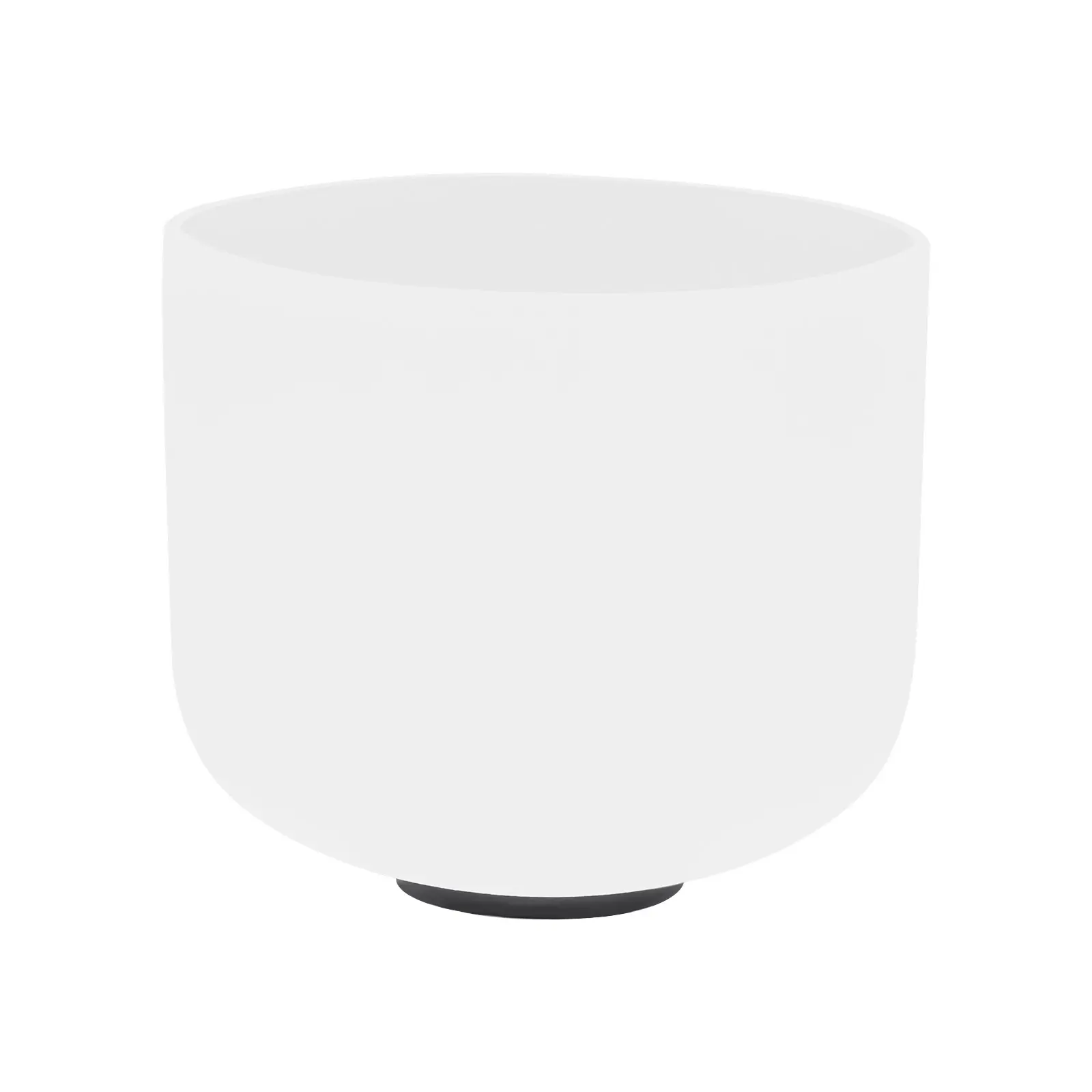 432Hz White Quartz Percussion Singing Bowl Complete Ready-to-Use Set - Percussion Musical Instruments with Frosted Exterior, Striker Kit, Rubber Ring for Stress Relief, Sound Healing (Home Supplies, Home Decor), 20.3 Cm Diameter × 15.3 Cm Height