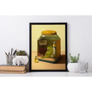 The Last Pickle Poster. Signed Fine Art Print. Vintage Room Print Decor.