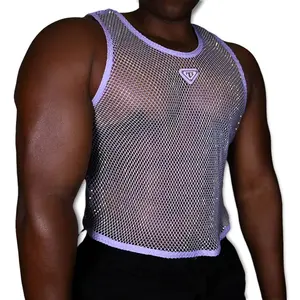 Amethyst MCE rhinestone crop top