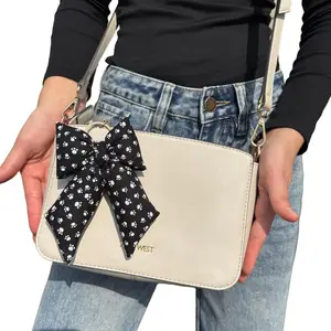 Puffy Bow Bag Charm or Key Ring, Compact 4x5 Inches, Stylish Accessory for Everyday Use