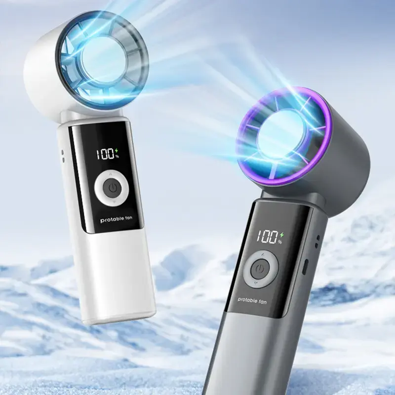 M370 Portable Fan 3600mAh Battery 5V Input 30Db Noise Level Without Plug Compact Design