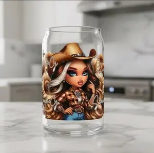 Cowgirl - UVDTF Wrap for cups/hard surfaces sticker