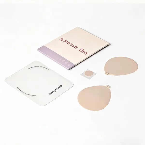 Women's 3D Transforming Sticky Bra Flat to Cup Travel Friendly Push Up Adhesive Bra Quick Dry Front Buckle Strapless Bra