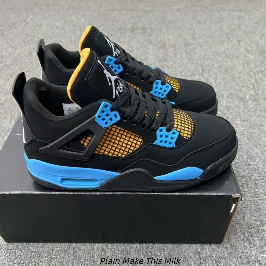 Unisex Black Blue Vintage Basketball Shoes Breathable Mesh Panel Shock Absorbing Midsole Trendy Street Sneakers For Workout Daily Outing