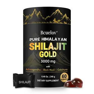 Bcuelov Pure Himalayan gold shilajit Health Supplement Supports Energy level, Supports joint health 60 Capsules