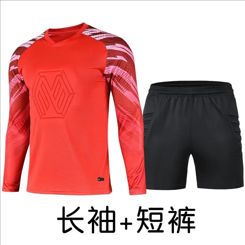 8008  Red long sleeves+shorts