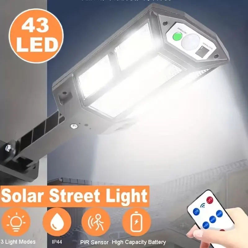 Strong Solar Light, Commercial Street & Area Lighting, Outdoor LED Wall Lamp, Solar Led Patio, Garden Path Lights, Solar Pathway Lamp, Outdoor Waterproof Lights, Motion Sensor, Remote Control, Rechargeable, Solar Landscape Lights