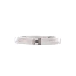 Pre-owned Hermes Alliance Kelly Ring 18K White Gold by Rebag