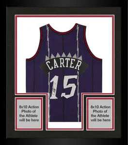 Framed Vince Carter Toronto Raptors Autographed Dark Purple 1999 Mitchell & Ness Swingman Jersey - Fanatics Authentic Certified