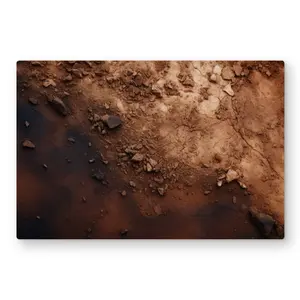 MWW C1MP203044QL0Z 20 x 30 in. The Dark Patch - Brown Metal Print Wall Art for Stylish Home Decor