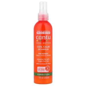 Cantu Shea Butter Coil Calm Detangler, For Natural Curls, Coils & Waves, 8 fl oz (236 ml)