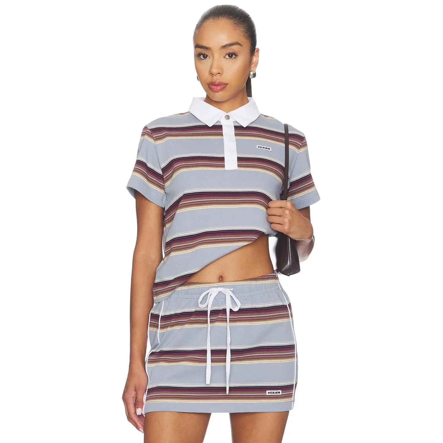 Ksubi Sott Shrunken Polo in Multi Stripe