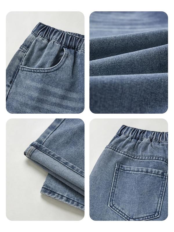 EMMIOL Women’s Baggy Boyfriend Wide Leg Jeans – Dark Wash Vintage Y2K Denim, Casual Loose-Fitting All-Season Baggy Fit Jean Street Womenswear