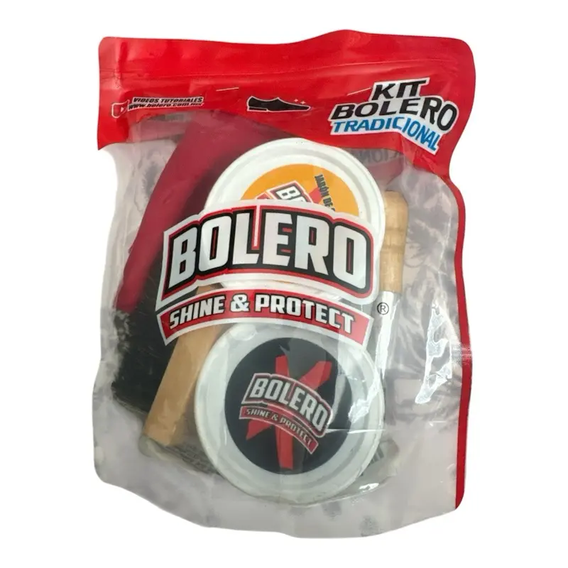 Bolero Shine & Protect Traditional 5-Piece Leather Shoe Care Kit - Clean, Condition, Polish, Protect Footwear & Accessories