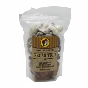 Buc-ee's Pecan Trio - Milk Chocolate, White Fudge & Honey Glazed Pecans - Crunchy & Fresh, Decadent Coatings, Premium Quality, Freshness Guaranteed, Perfect for Gifting - Dessert, Snack