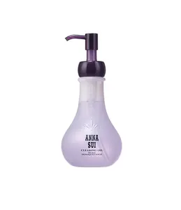 Anna Sui Clearing Oil 200ml – Gently Removes Makeup, Moisturizes & Smooths Skin, Safe for Eyelash Extensions, Leaves Skin Hydrated