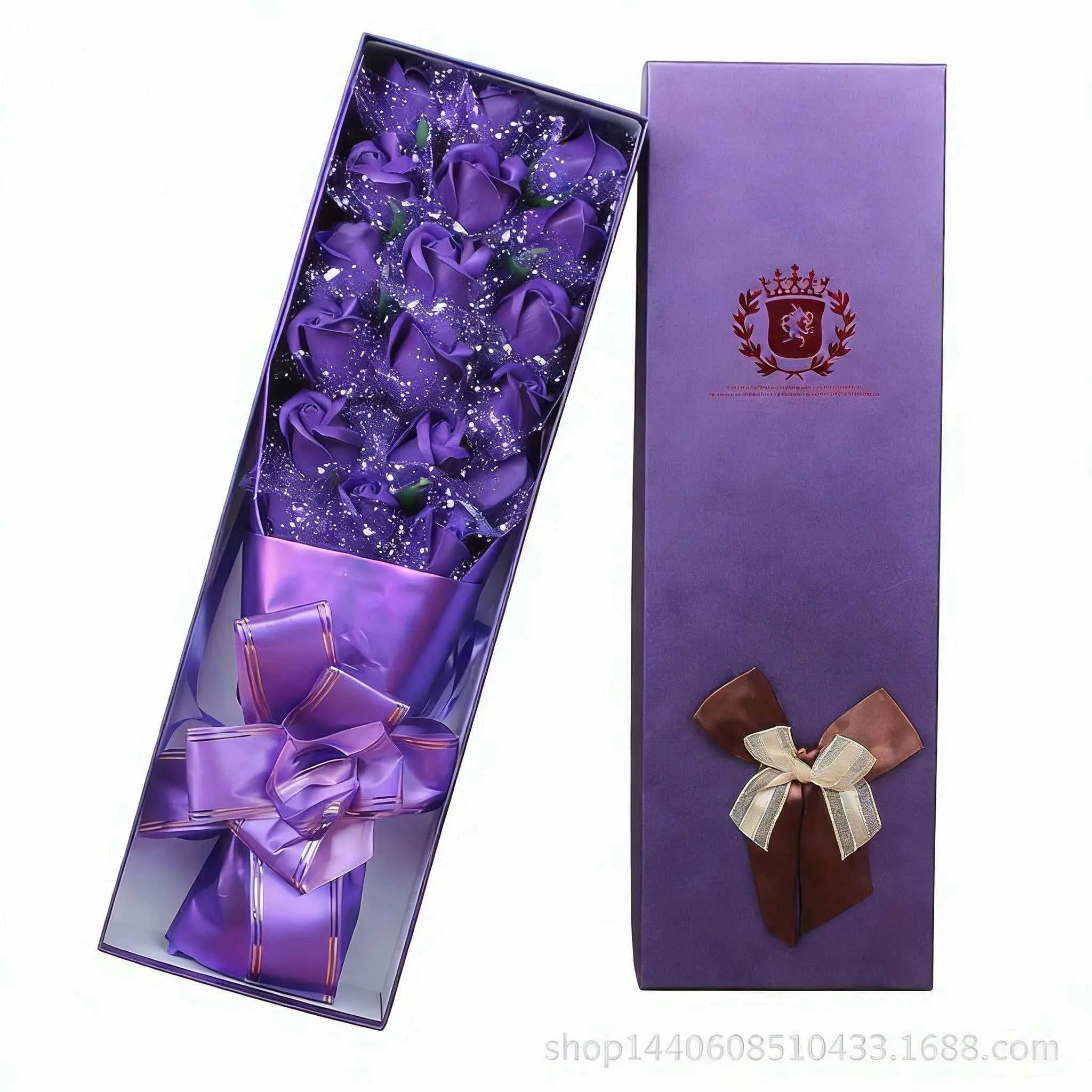18 Bouquet Snow Gauze Purple