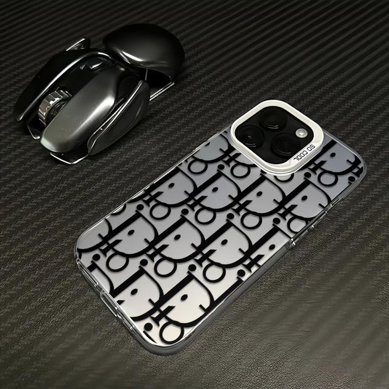 Sleek Modern Letter Pattern  Phone Case Durable Hard Acrylic Back Case With An Anti-Yellowing Coating, Made From High-Quality Designed For Reliable Drop Protection For Your Phone For iPhone 17.16.15.14.13.12.11.X.XS.XSMAX.XR.8.7