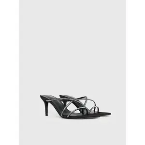 Billini Effy Heels Black Satin Diamante