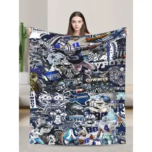 Detroit Merch Lions Throw Blanket Warm & Breathable for All Seasons Car Picnic Outdoor Use Classic Design Lightweight Comfortable