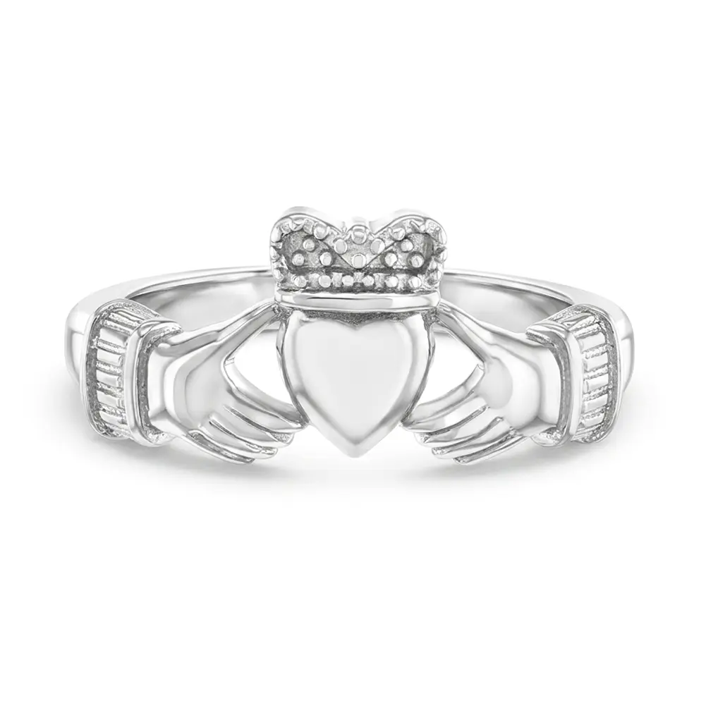 Irish Claddagh Size 2-5 Baby / Toddler / Kids Ring - Sterling Silver