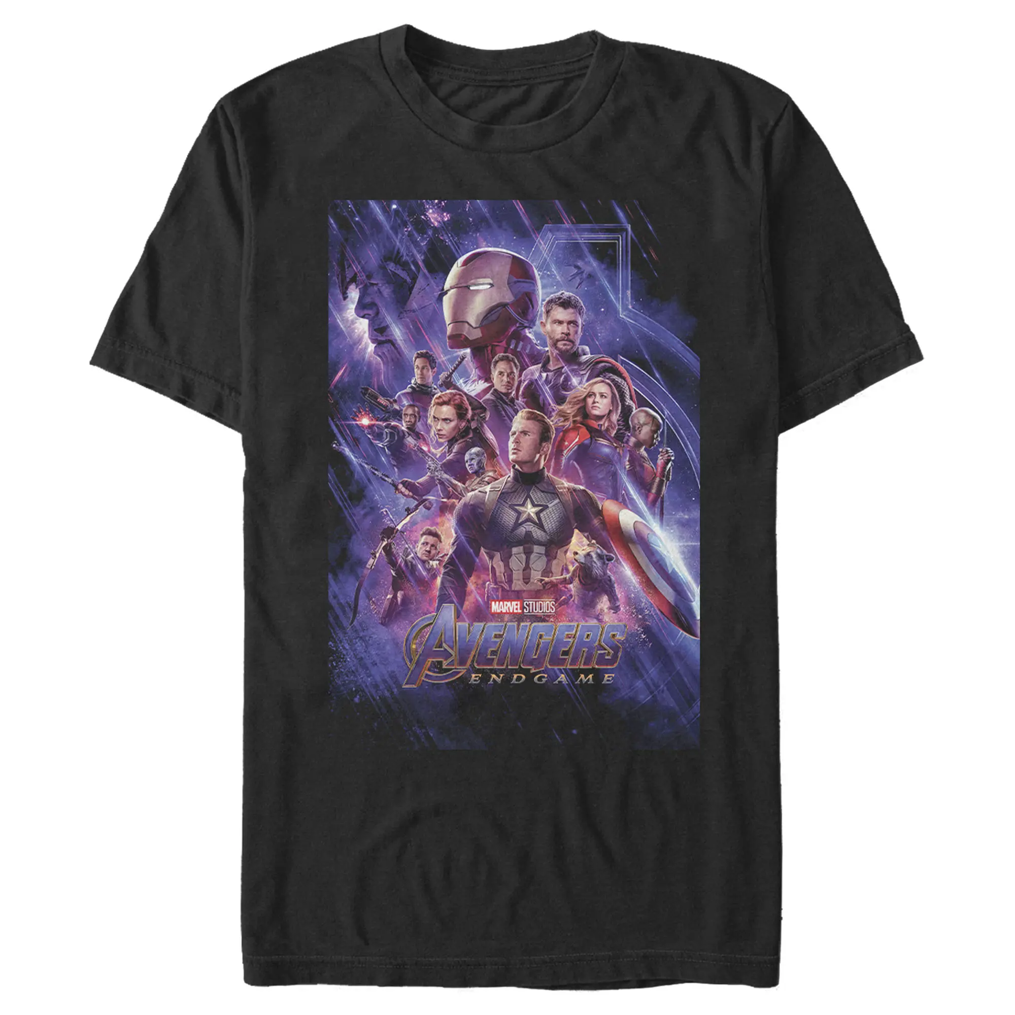 Men's Marvel Studios Avengers: Endgame Space Group Shot Poster T-Shirt, Casual Wear, Avengers Group