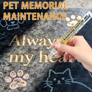 Colorful Restoration Pen for Tombstones and Monuments, Ideal for Pet Memorial Plaques, Revives Inscriptions, Brand Jokjok