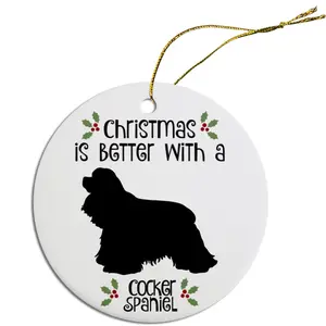 Christmas is Better with a Cocker Spaniel Christmas Tree Ornament