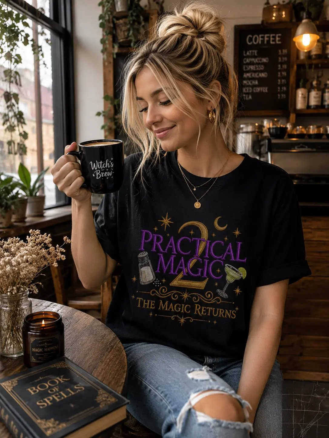 Practical Magic 2 logo T-Shirt | The Magic Returns, spellbook design