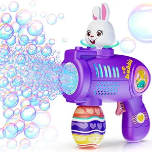 Easter Bubble Machine,Bubbles Gun for Toddlers, Outdoor Toys Bunny Bubble Blower for Kids, Bubble Maker for Easter Party Favor Supplies