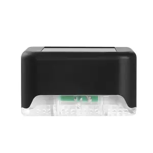 16pack Solar Pool Side Lights Changing Solar Deck Lights Outdoor LED Step Light Waterproof Pool Accessories Decor for Stairs Fence Yard Driveway Pathway Yard Backyard Garden