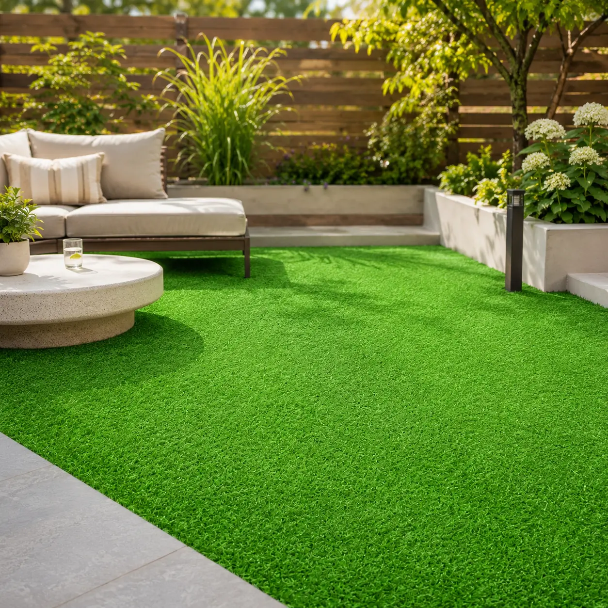 Artificial Grass Rug, 0.5/0.78in Pile Height Synthetic Turf Mat with Non-Slip Backing, 5.5x12ft Green Fake Carpet for Decor, Easy Roll-Up Outdoor Use on Patio, Balcony, Garden