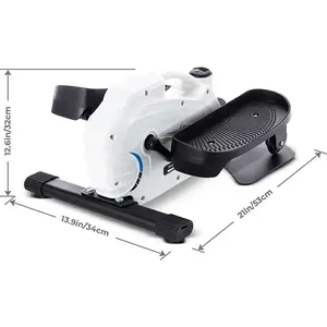 Compact Elliptical Fitness Machine Stand Up / Sit Down - Portable Mini Stepper Exercise Anywhere Any Time