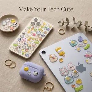 Cute 3D Animal Stickers, Epoxy Resin Relief Decor, Colorful Birds Seals Ducks, Perfect for Bullet Journals Phone Cases Water Bottle Decoration