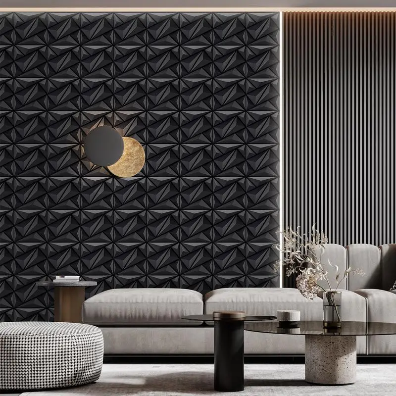 Aadesh 3D Wall Panel (Includes Roll of Mounting Tape), Interior Wall Decor, Geometric Texture Pattern for Living Room, Lobby, Bedroom, Hotel, Office, Game Room, TV Backdrop, 11.8 x 11.8 inches (Approx. 30 x 30 cm), White/Black/Pink/Gray Aadesh 3D Wall Panel (Includes Roll of Mounting Tape), Interior Wall Decor, Geometric Texture Pattern for Living Room, Lobby, Bedroom, Hotel, Office, Game Room, TV Backdrop, 11.8 x 11.8 inches (Approx. 30 x 30 cm), White/Black/Pink/Gray