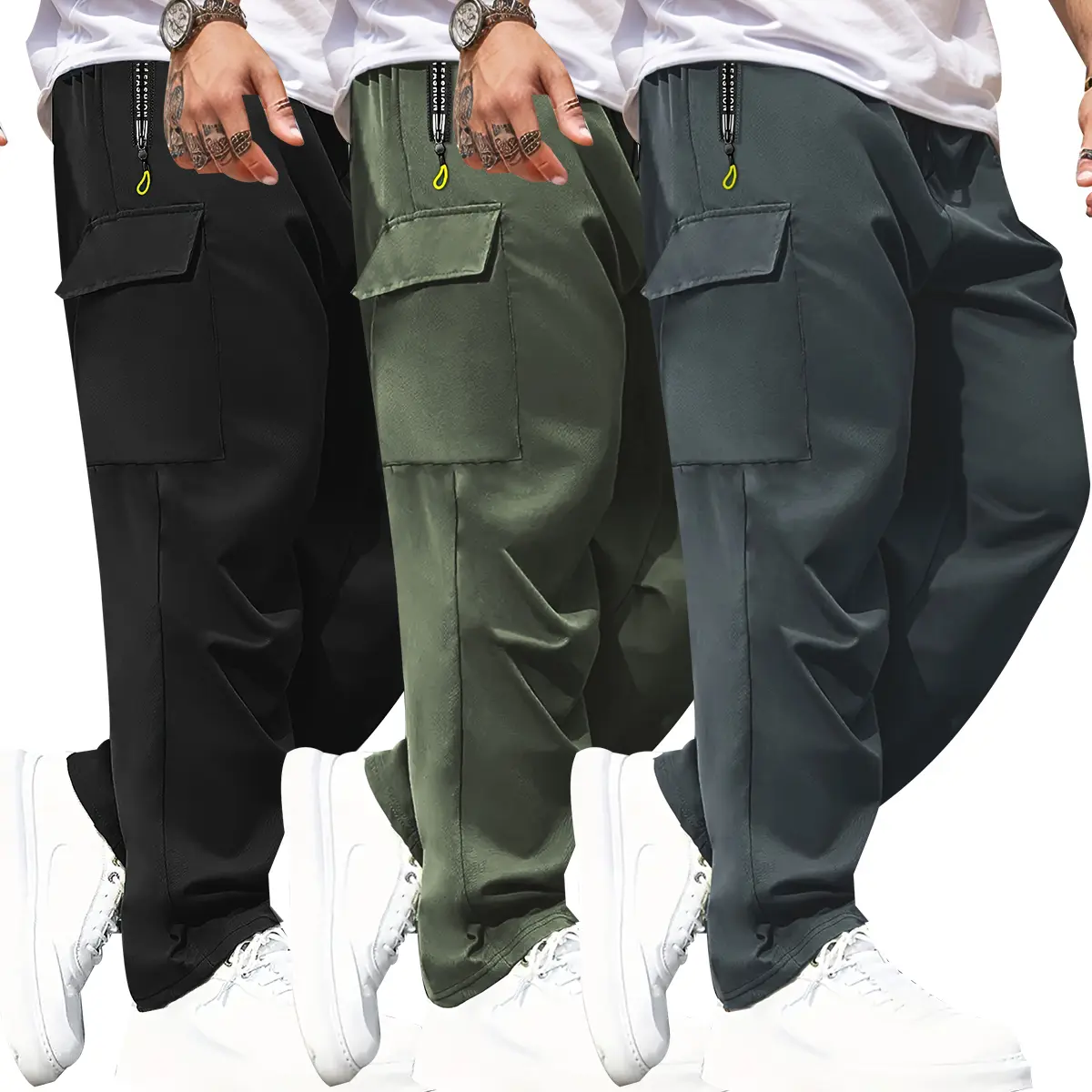 Gray + Green + Black