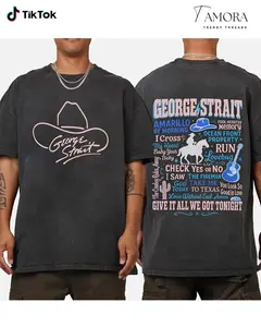 George Strait 2026 Comfort Colors Shirt For Men - For Women, Country Music Western Sweatshirt, Music Lover Gifts Hoodie, Casual Cotton Top
