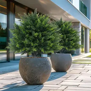 Artificial Pine Tree with Ground Spikes, 1 Count Fake Green Plant, Decorative Plant for Indoor Outdoor Garden Home Decoration[No Pot]