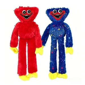 40cm Poppy Playtime Huggy Wuggy Plush Toy Set Red Starry Sky Blue Stuffed Doll Horror Game Character Kids Birthday Gift Home Decor