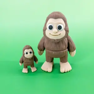 Bigfoot Pocket Pal Flexi Bigfoot Sasquatch Articulating Fidget Animal Mini 2 Inches or Large 4 Inches Lightweight Portable Stress Relief Sensory Figurine decor ornament