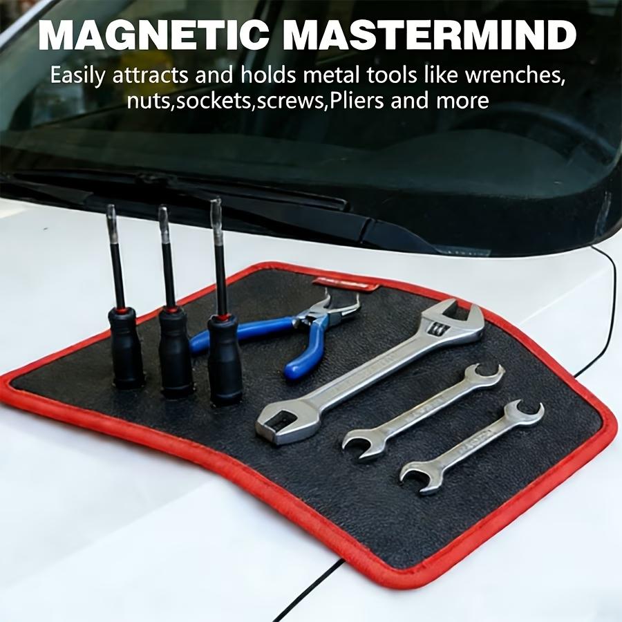 Magnetic Tool Pad Kit - 1/2/3-Piece Options, Anti-Slip Magnetic Suction Design, Flexible Tray for Automotive Repair Tool Picking & Organizing