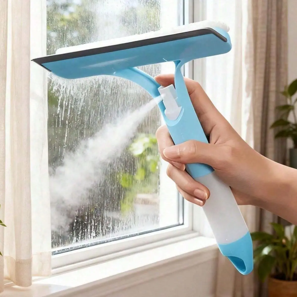 Unisex 3-In-1 Double-Sided Cleaning Spray (With Sprayer), Multi-Color Options, Strong Degreasing Formula, Suitable For Home Cleaning/Kitchen Degreasing/Bathroom Descaling/Dorm Disinfection, Multi-Purpose Cleaner/Effective , Ideal For Mother's Day