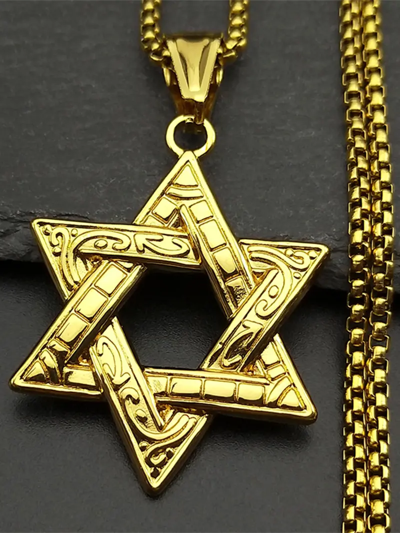 Nine Angles Satan Hidden Black Stainless Steel Pendant Necklace