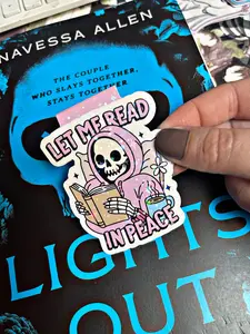 Let Me Read In Peace Magnetic Bookmark, Cute Bookmark