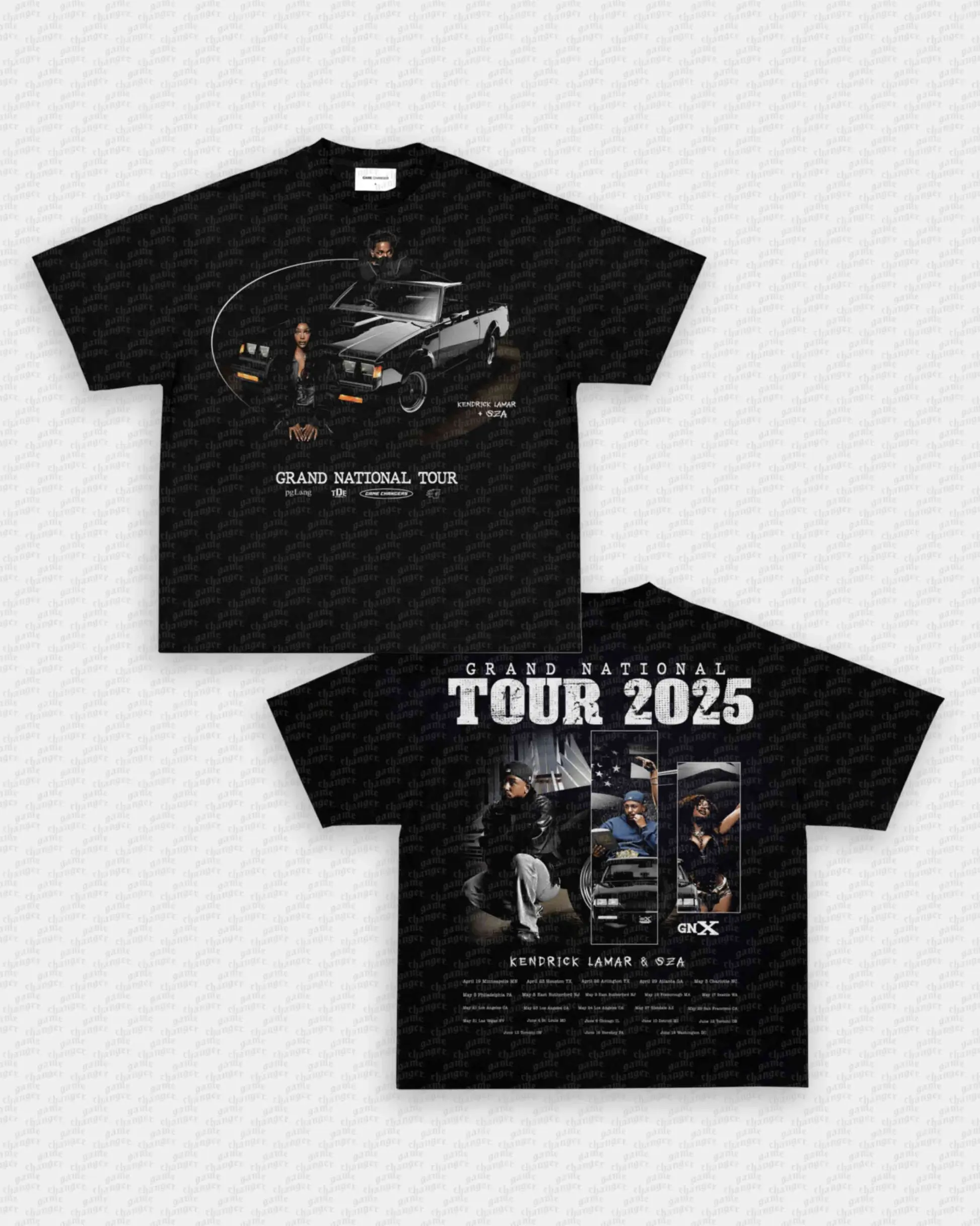 Grand National Tour Tee Vintage T-Shirt Double Sided Unisex Cotton Crewneck