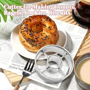 Stainless Steel Donut Cutter, Christmas/new Year/chinese New Year/v Valentine's Day Party Baking Mold, Deep Fried Cookie Tool
