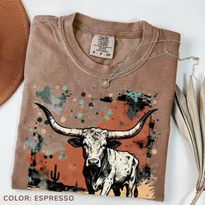 Comfort Colors Retro America 250 Years Vintage T-shirt 1776-2026 Patriotic Western Bull Skull 4th Of July Vintage America Tshirt Usa Flag Tshirt