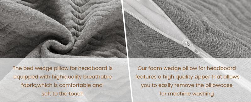 Shilucheng Wedge Triangle Pillow for Bed Gap Filler Triangular Foam Support Cushion for Headboard Multifunctional Backrest for Reading Sleeping with Side Pocket Shilucheng Wedge Triangle Pillow for Bed Gap Filler Triangular Foam Support Cushion for Headboard Multifunctional Backrest for Reading Sleeping with Side Pocket