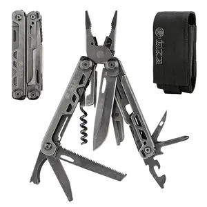 Xhandle MT-61 20-in-1 Multitool | Outdoor Camping Gear | Pliers, Saw, Scissors, Screwdrivers, Wine Opener & More | Emergency Tool Kit for Car & Home | EDC for Men | Hiking Essentials