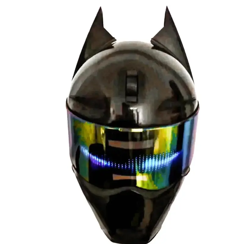 batman motorcycle helmet led Black with Black Visor This is a helmet made to disappear once youre moving Batman Motorcycle Helmet | Man